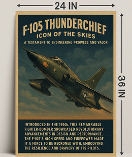 F-105 Thunderchief Icon of the Skies Poster PosterGoat