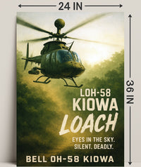 Bell OH-58 Kiowa Eyes in the Sky Poster PosterGoat