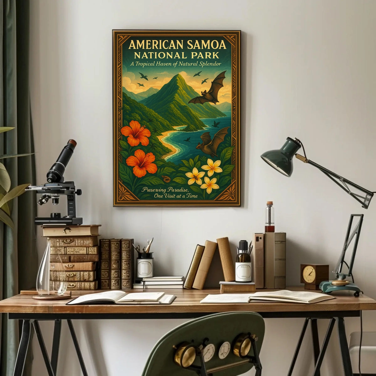 American Samoa Tropical Escape National Park Poster