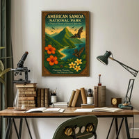 American Samoa Tropical Escape National Park Poster