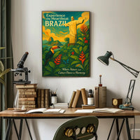 Experience The Heartbeat Of Brazil Poster