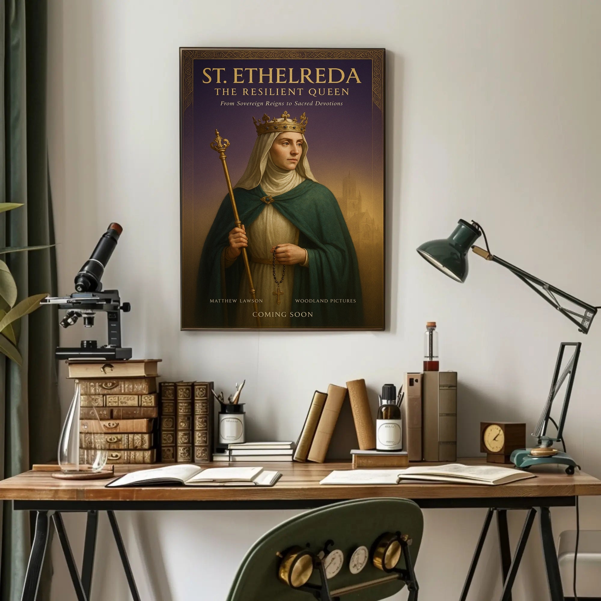 St. Etheldreda The Resilient Queen Poster