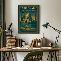 Abu Dhabi's Elegance: Tradition Meets Modernity Travel Poster