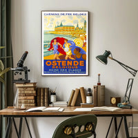 Ostende Queen Of The Beaches Poster