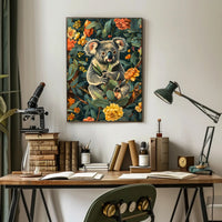 Koala in Bloom Wall Art Print