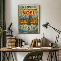Denver Rocky Mountain Noël Poster