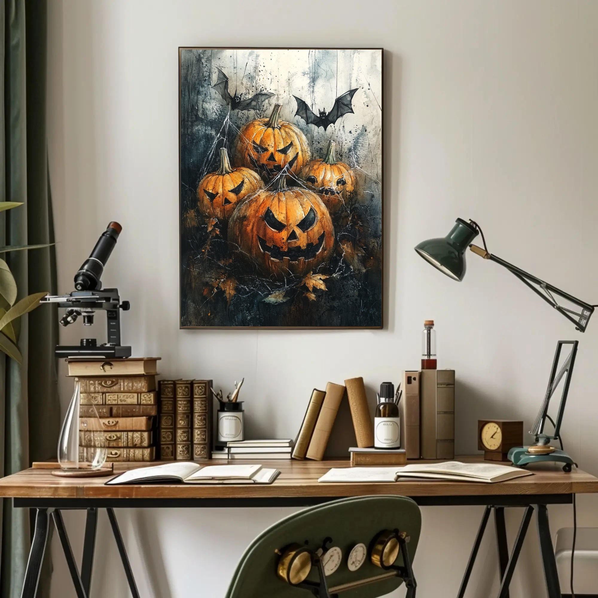 Haunted Pumpkins Poster