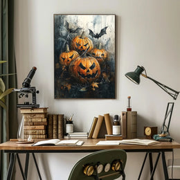 Haunted Pumpkins Poster