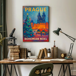Prague Bohemian Noel Poster