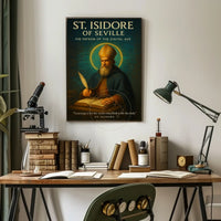 St. Isidore: Digital Age Patron Educational Poster