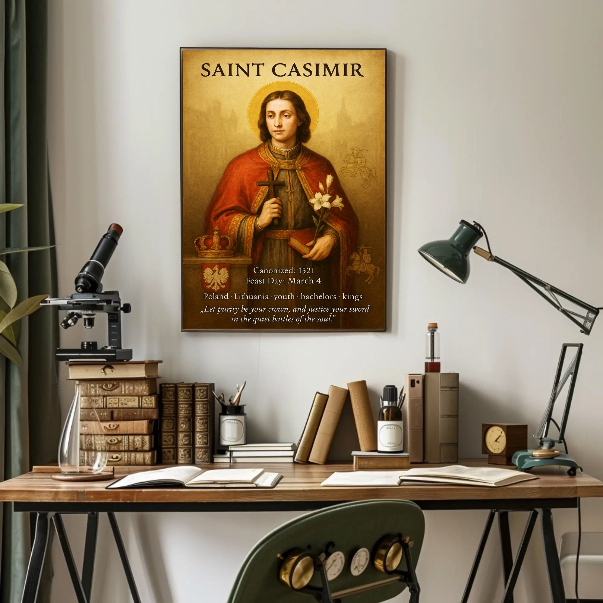 Saint Casimir Poster PosterGoat