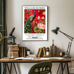 The Artistry of William Morris Cotton Prints Exhibition Poster
