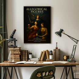 Allegorical Figures: A Fusion of Classical and Modern Poster