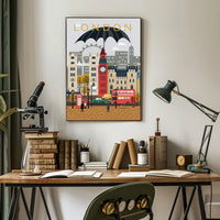 London Cityscape Poster PosterGoat