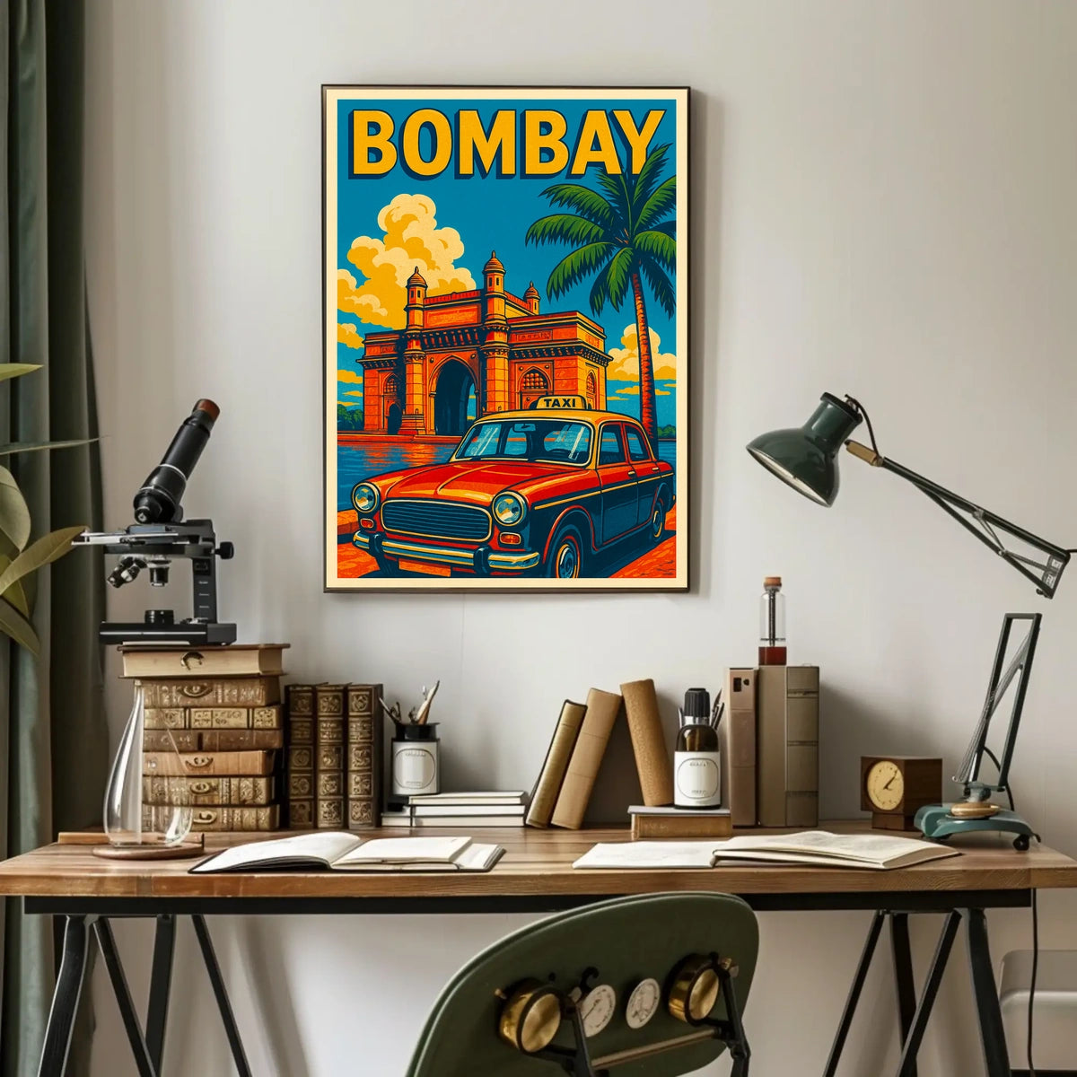 Bombay Vintage Travel Vintage Poster