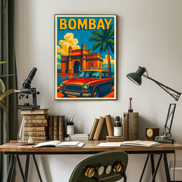Bombay Vintage Travel Vintage Poster