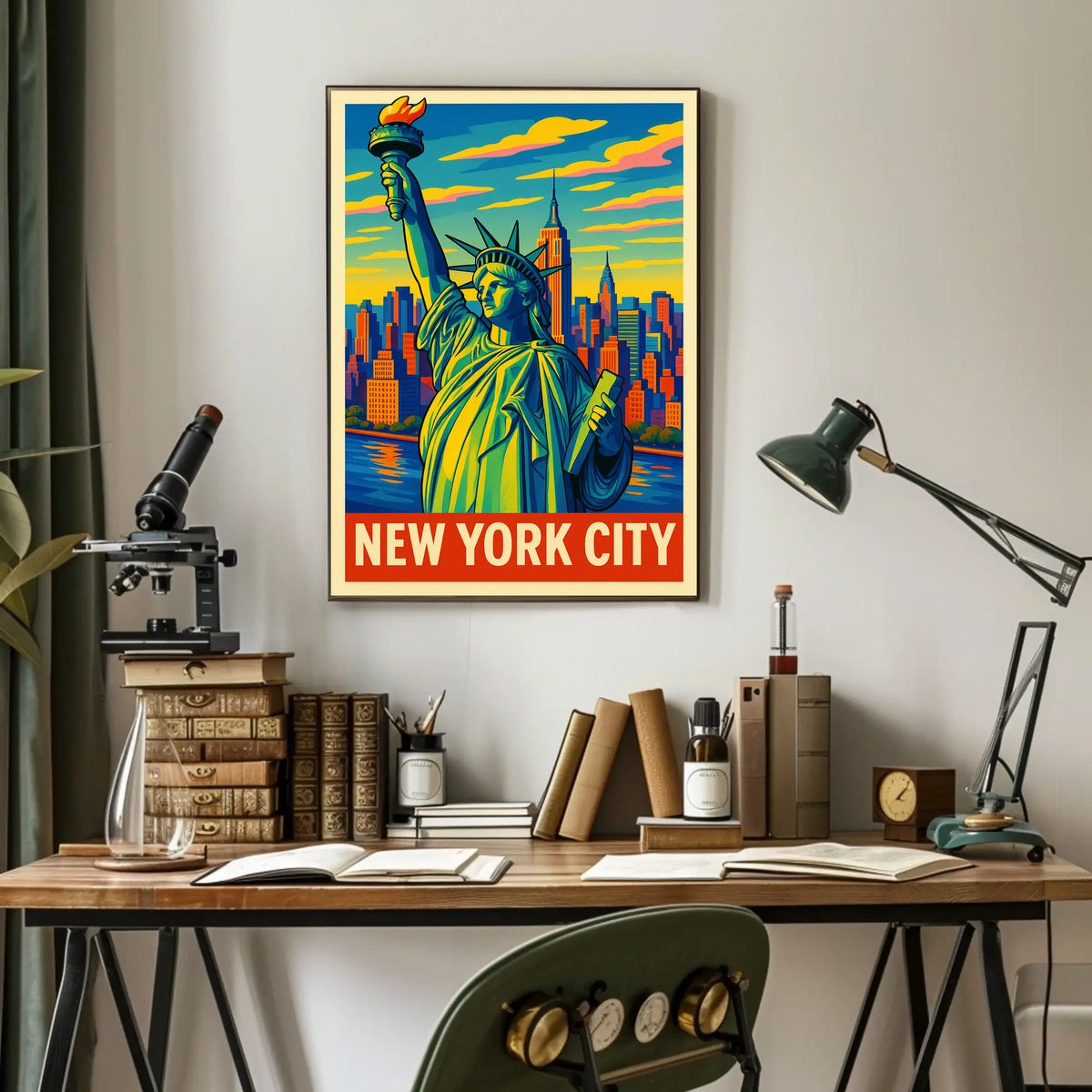 New York City Iconic Skyline Poster