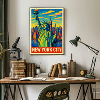 New York City Iconic Skyline Poster