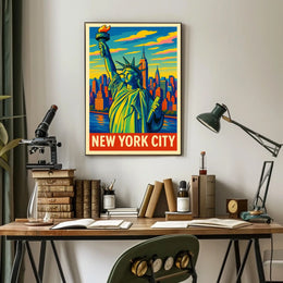 New York City Iconic Skyline Poster