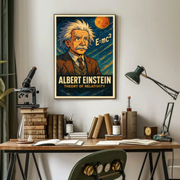 Albert Einstein Theory Of Relativity Poster