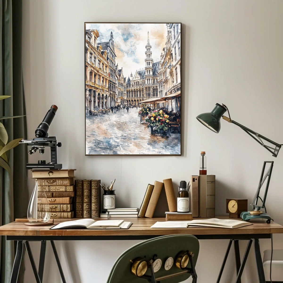 Belgium Brussels Grand Place Street View Poster