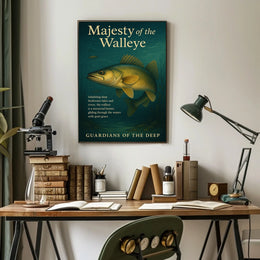 Majesty Of The Walleye Poster