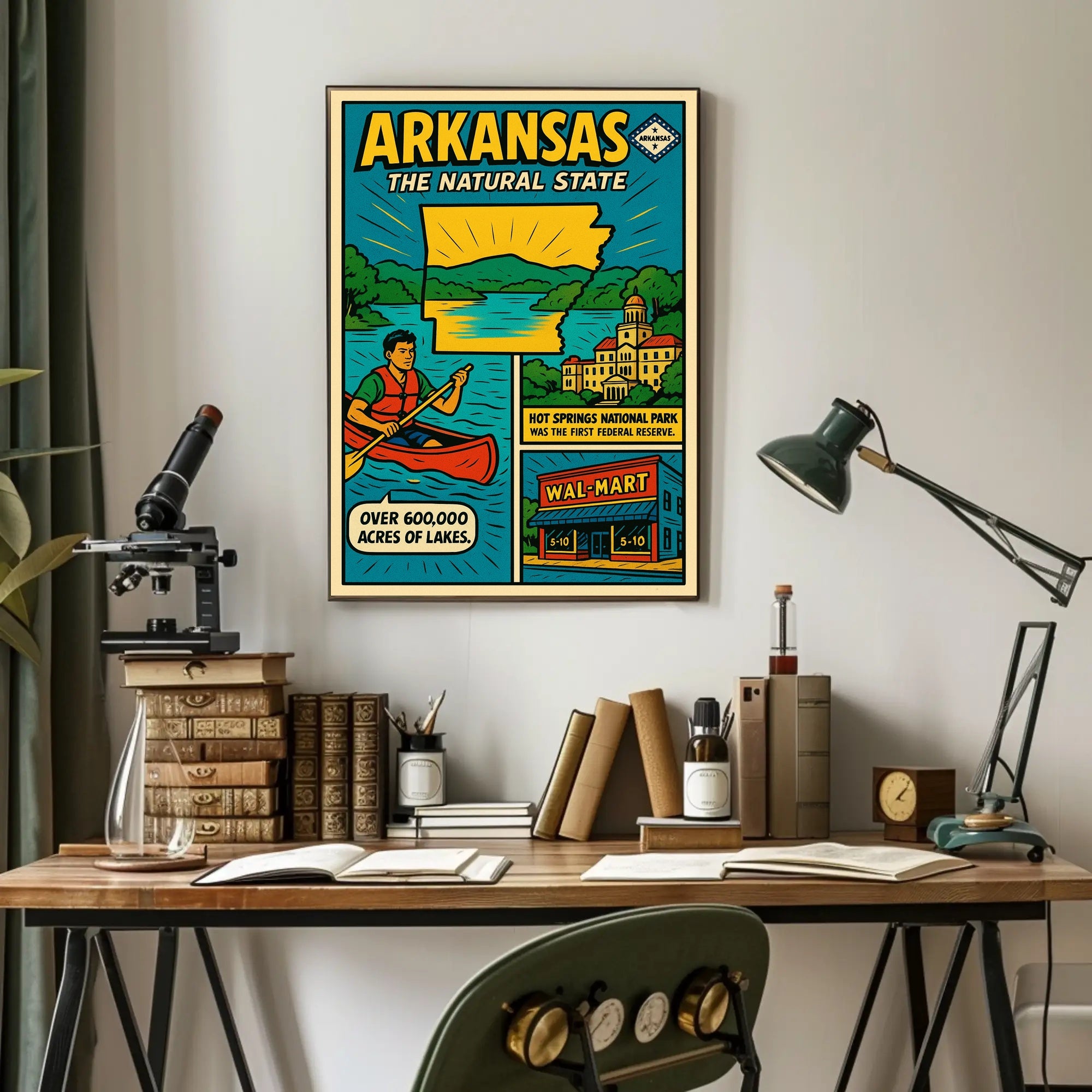 Arkansas The Natural State Poster