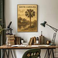 South Carolina Serenity Coastal Charm Decor Lovers Poster