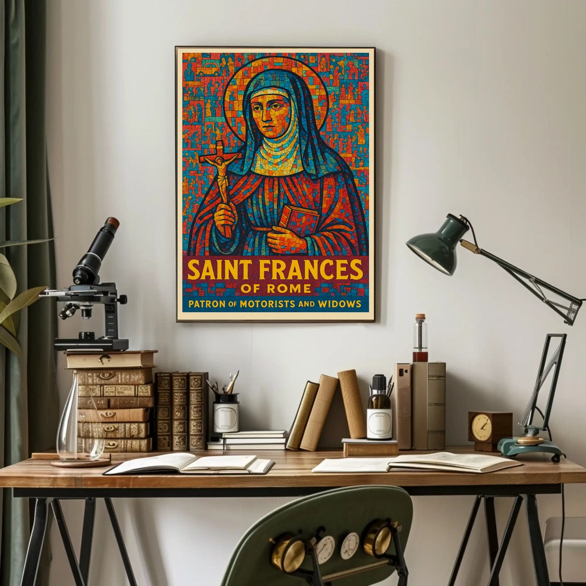 Saint Frances Of Rome Poster