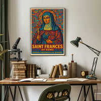 Saint Frances Of Rome Poster