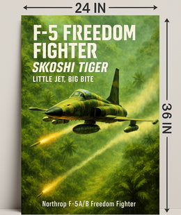 F-5 Freedom Fighter Skoshi Tiger Poster PosterGoat