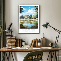 Regent's Park Tranquility Travel Poster