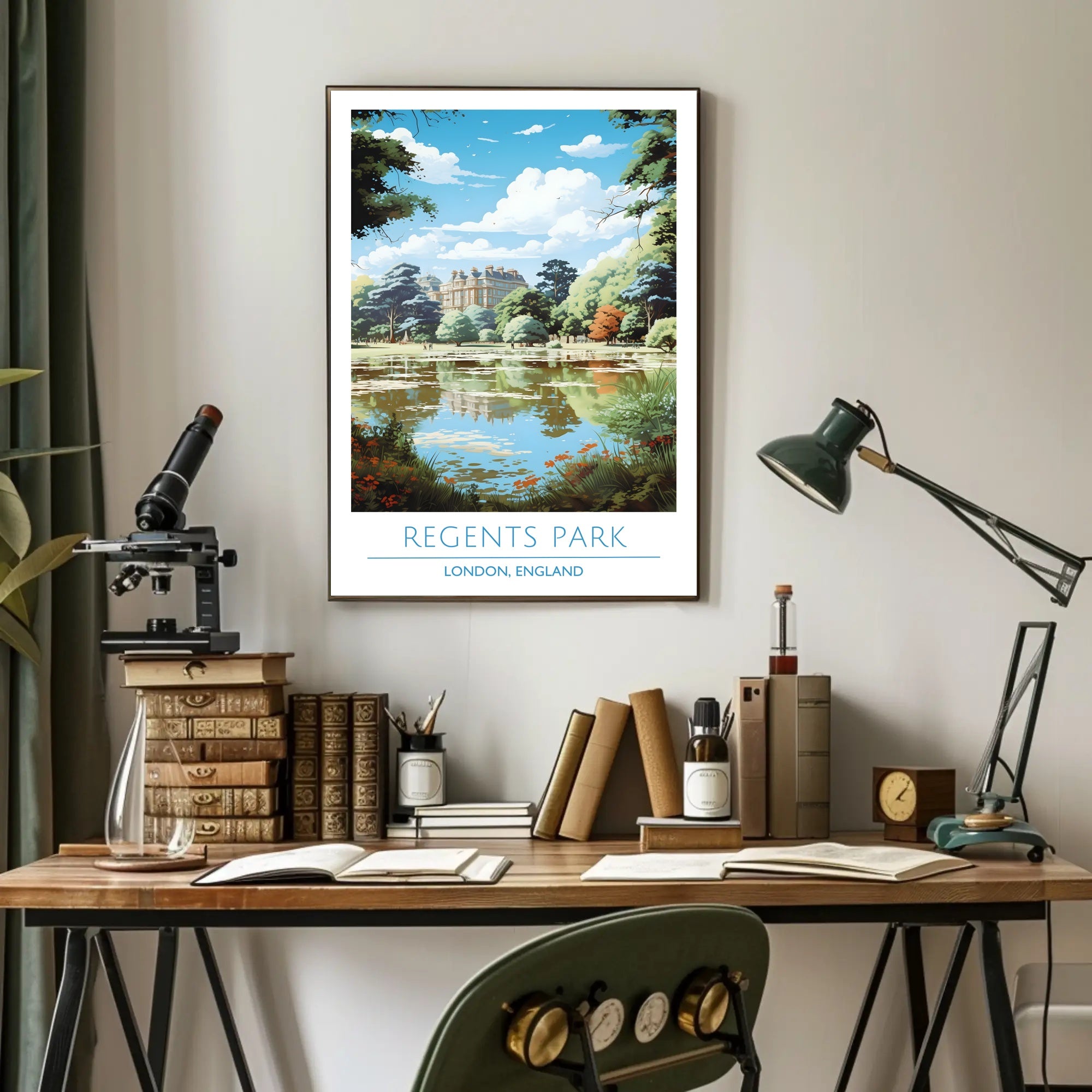 Regent's Park Tranquility Travel Poster