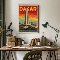 Dakar Skyline Poster