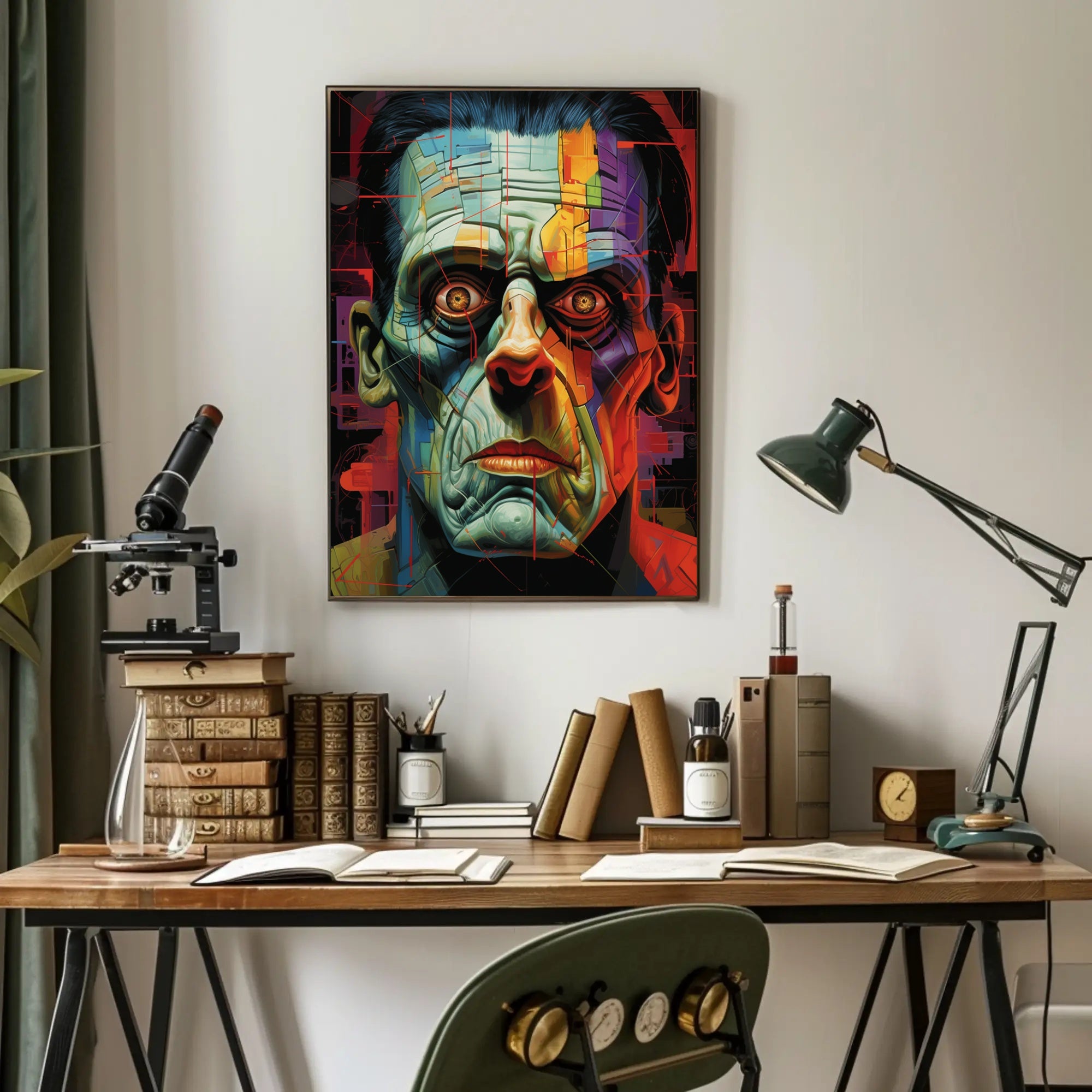 Fragmented Portrait Poster PosterGoat