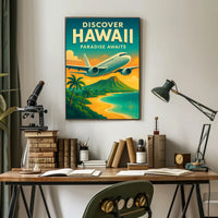 Discover Hawaii Vintage Travel Poster PosterGoat