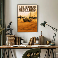 C-130 Hercules Herky Bird Poster PosterGoat