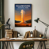 Yellowstone National Park Where Nature's Majesty Unfolds Poster PosterGoat