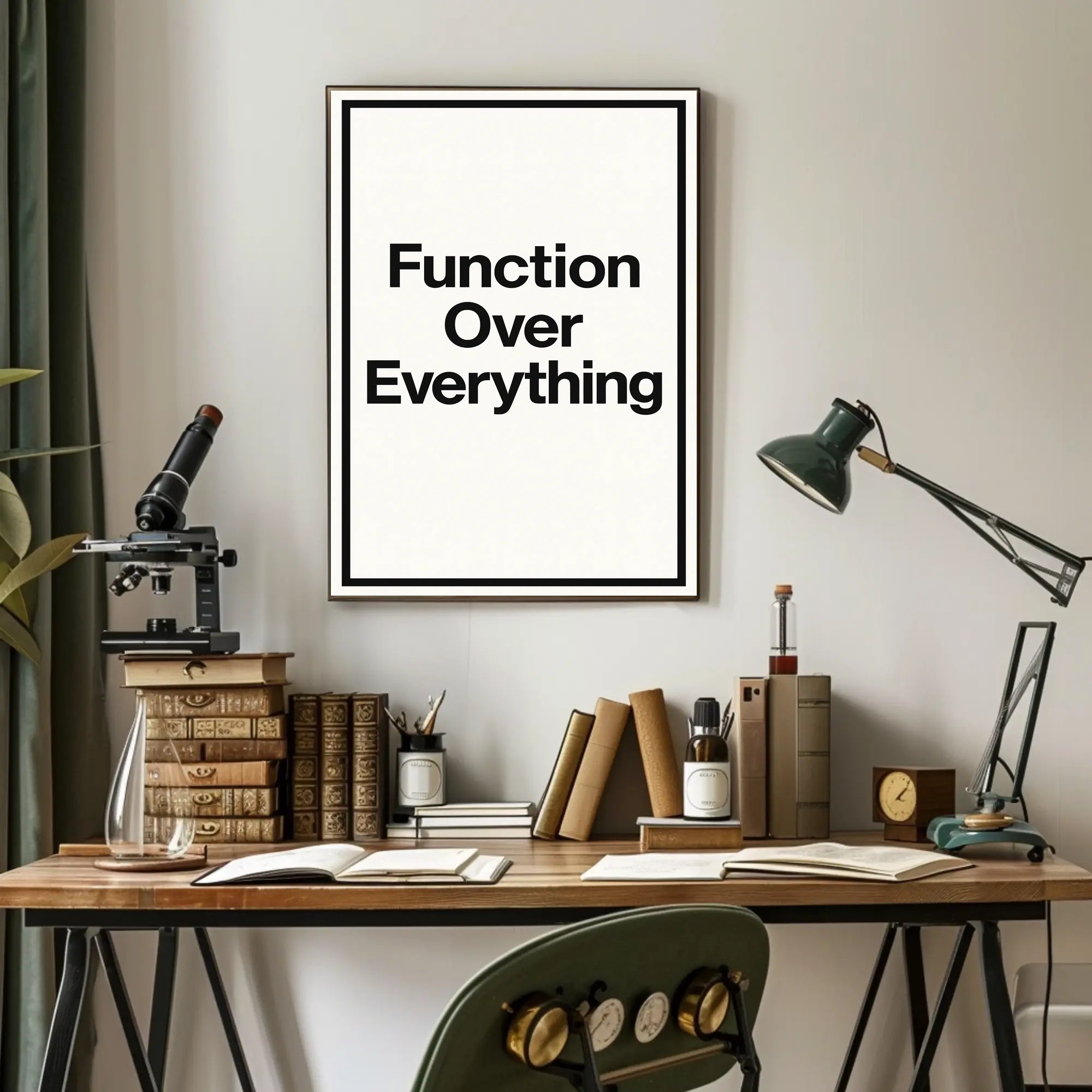Function Over Everything Motivational or Quote Poster