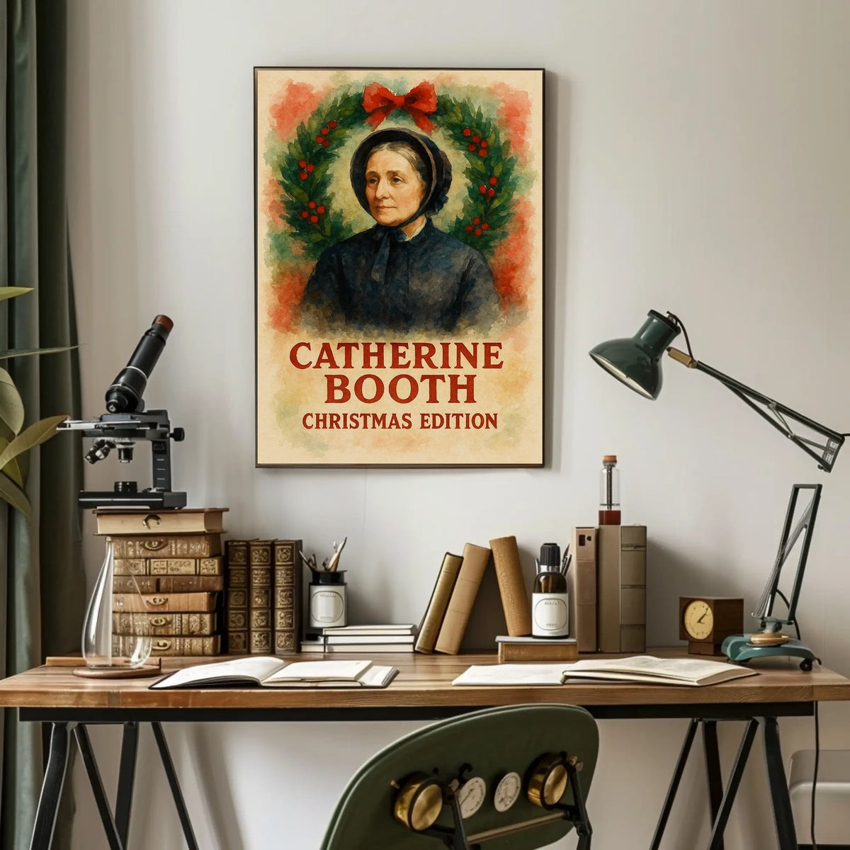 Victorian Christmas Woman Heritage Poster