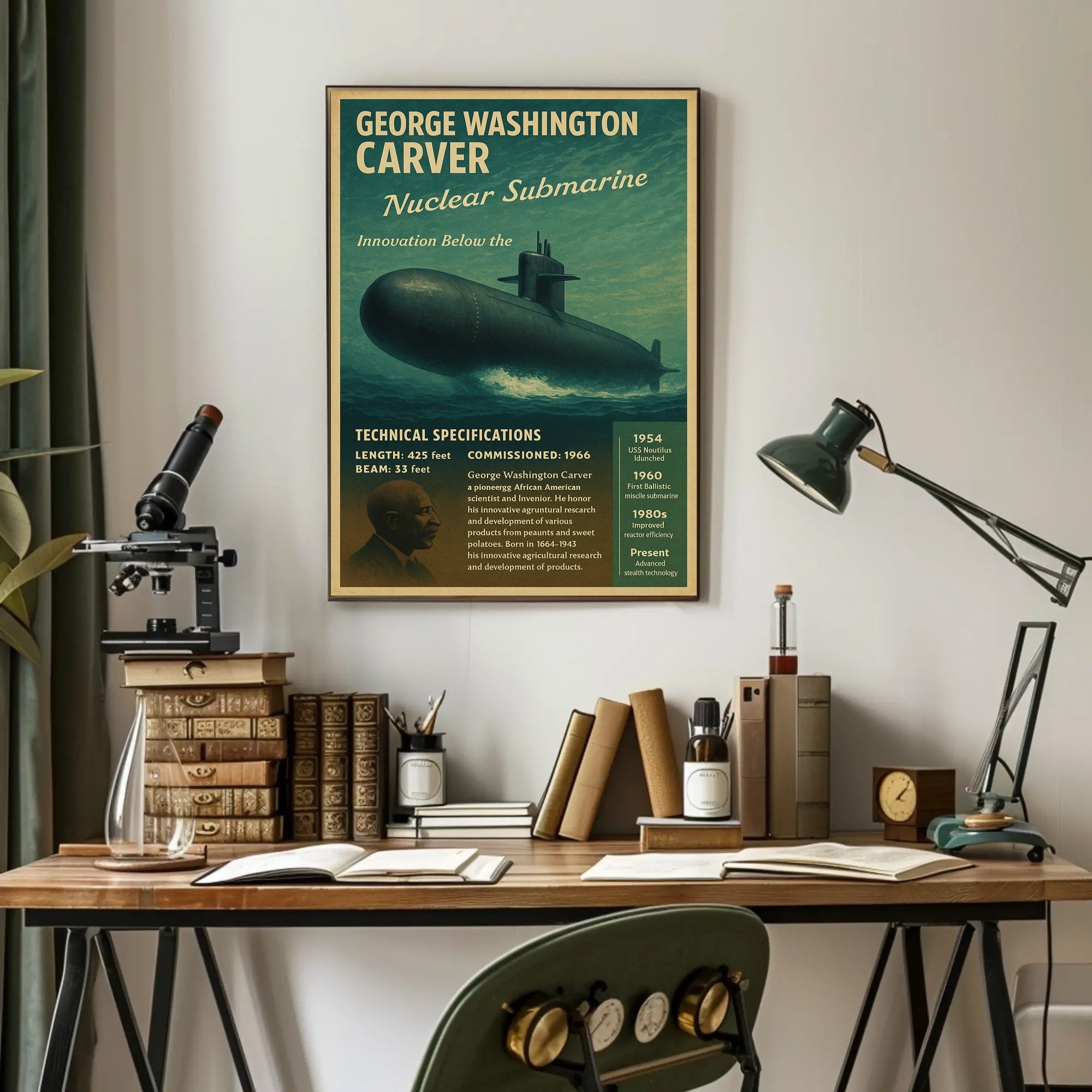 George Washington Carver  Innovation Below the Surface Poster PosterGoat