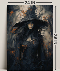 Enigmatic Forest Witch Poster