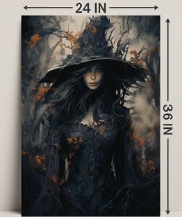 Enigmatic Forest Witch Poster