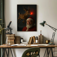Santa and Rudolphs Holiday Cheer Poster