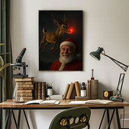 Santa and Rudolphs Holiday Cheer Poster