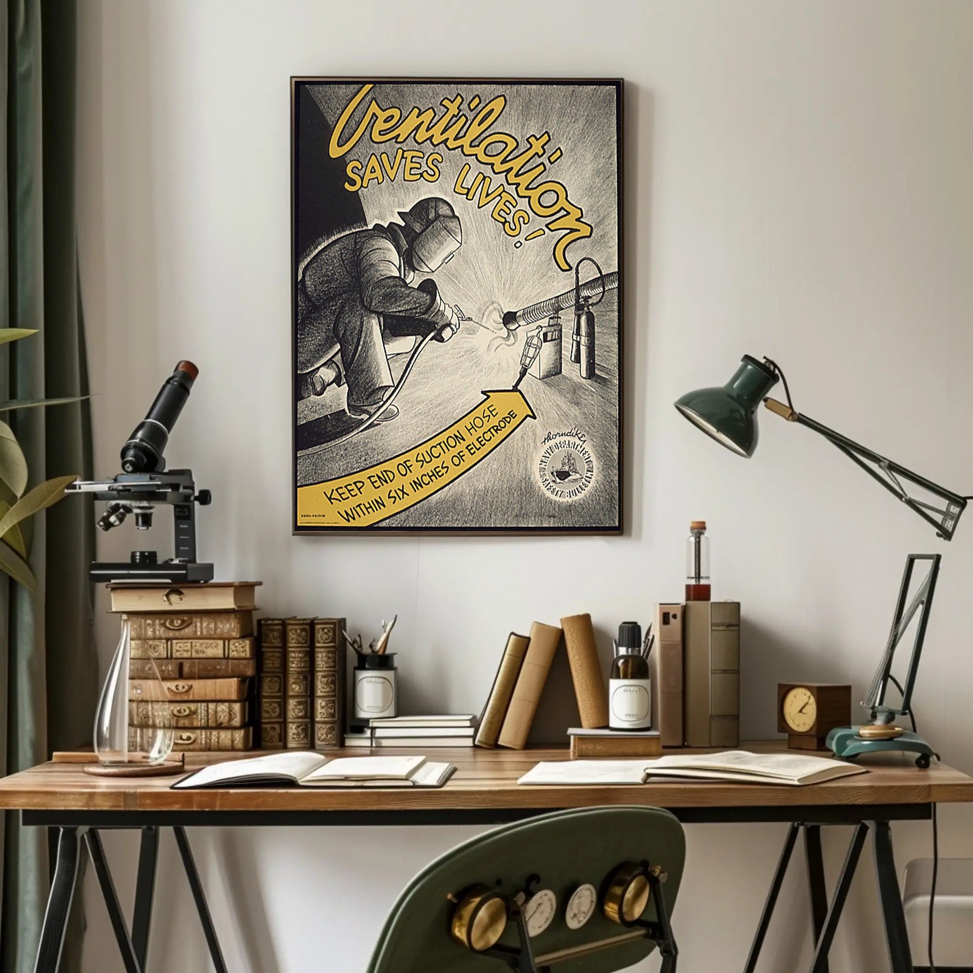 Workplace Safety Welding Ventilation Educational Infographic Poster