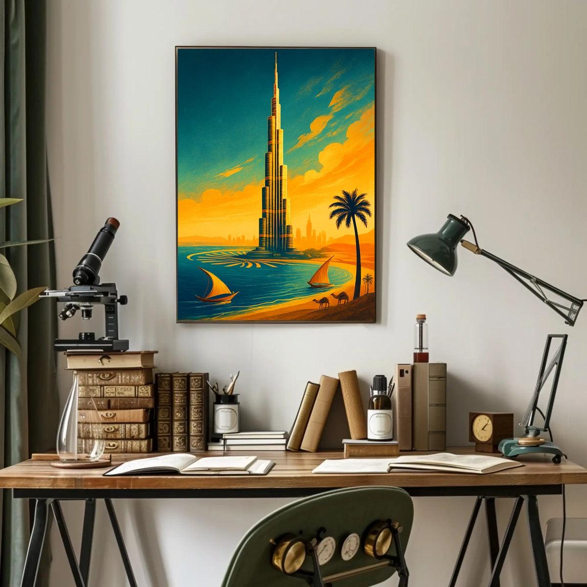 Towering Oasis Poster