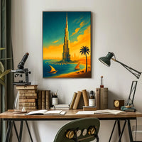 Towering Oasis Poster
