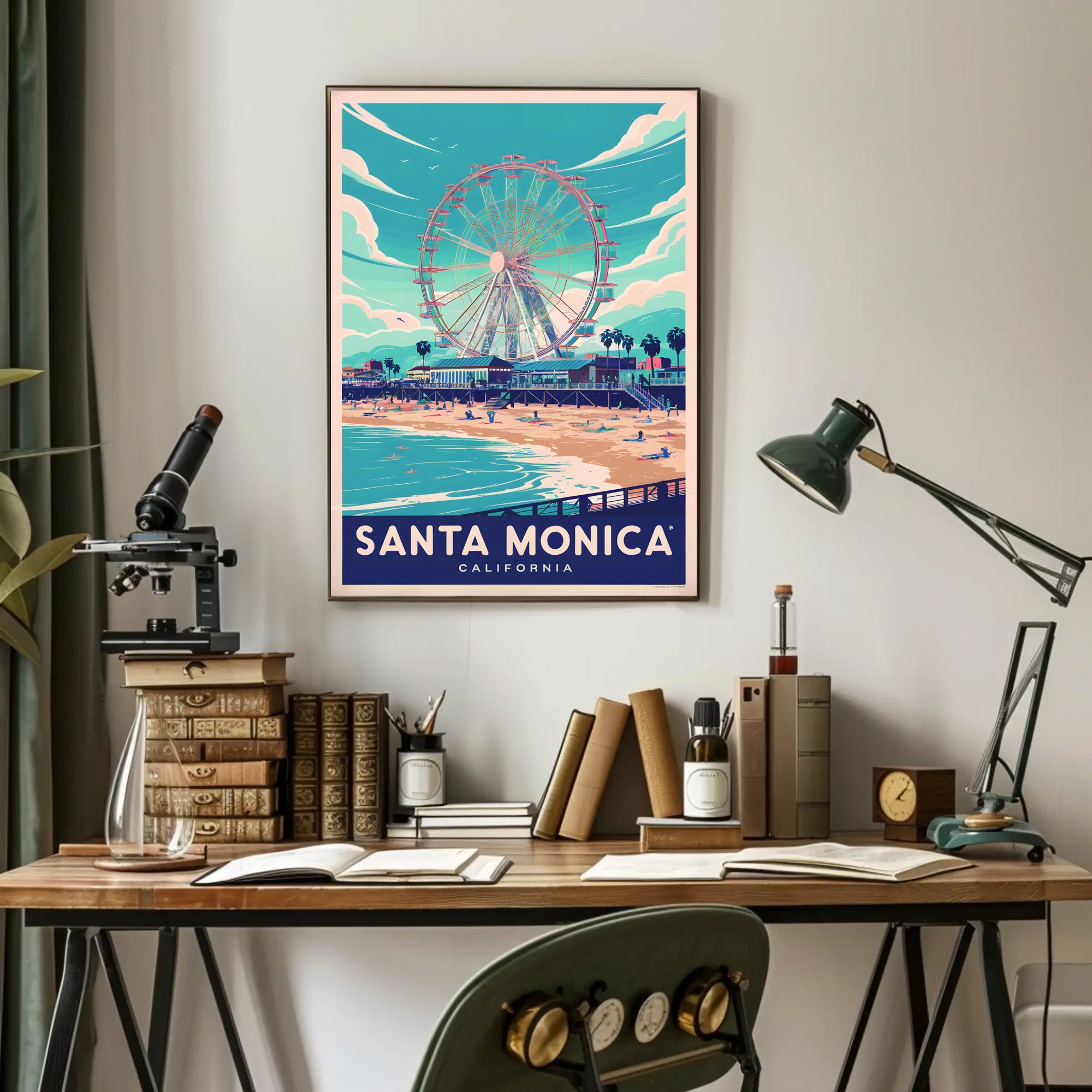 Santa Monica Beachside Bliss Poster