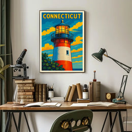 Connecticut Lighthouse Poster